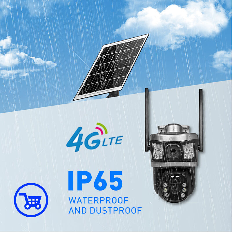 V380 RV17-4G Outdoor WiFi CCTV Security Camera 3MP+3MP Dual Lens Two-Way Audio Night Vision IP65 Cloud Data Motion Detection PTZ