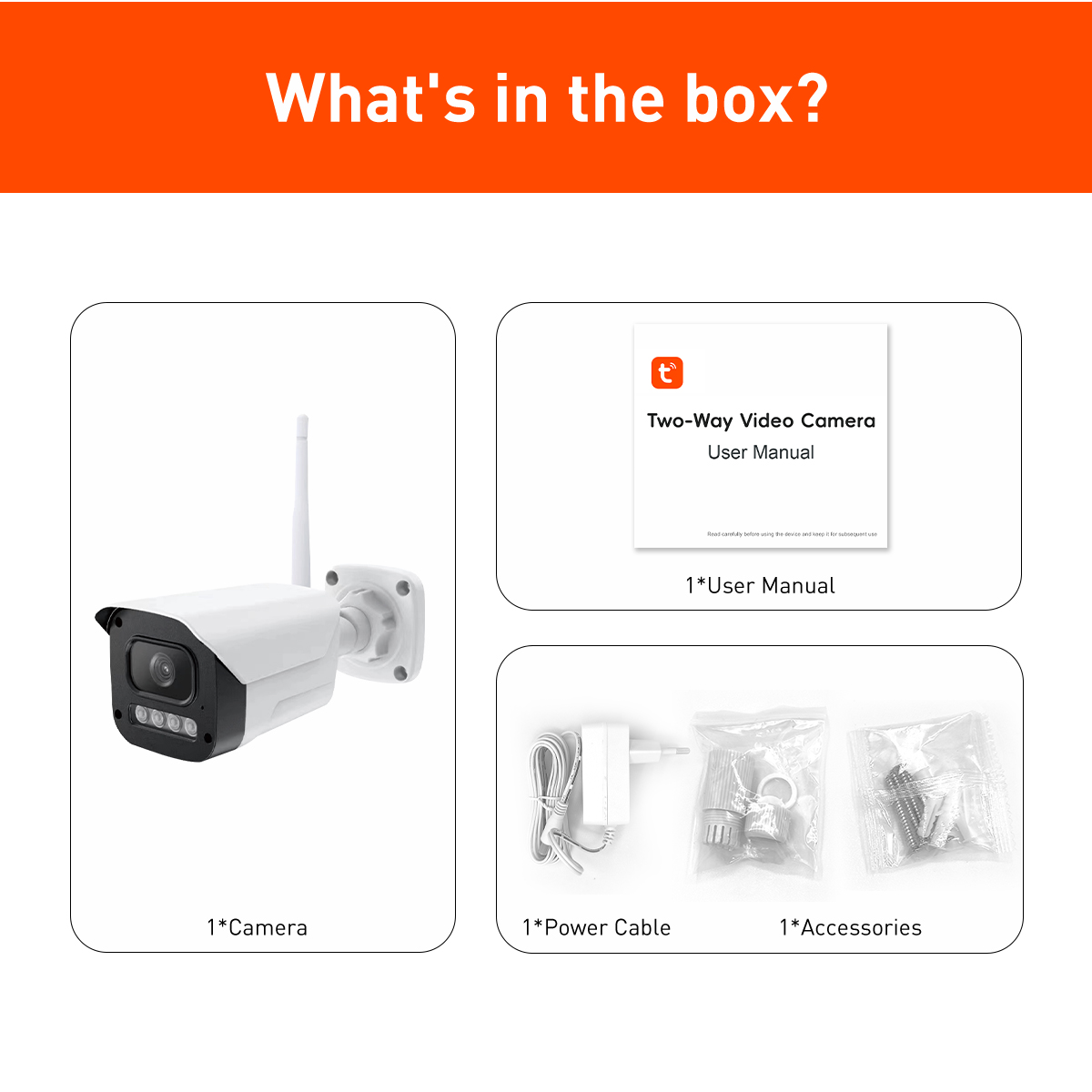 Tuya RB3 WiFi 2MP Outdoor Waterproof Bullet IPC manufacture