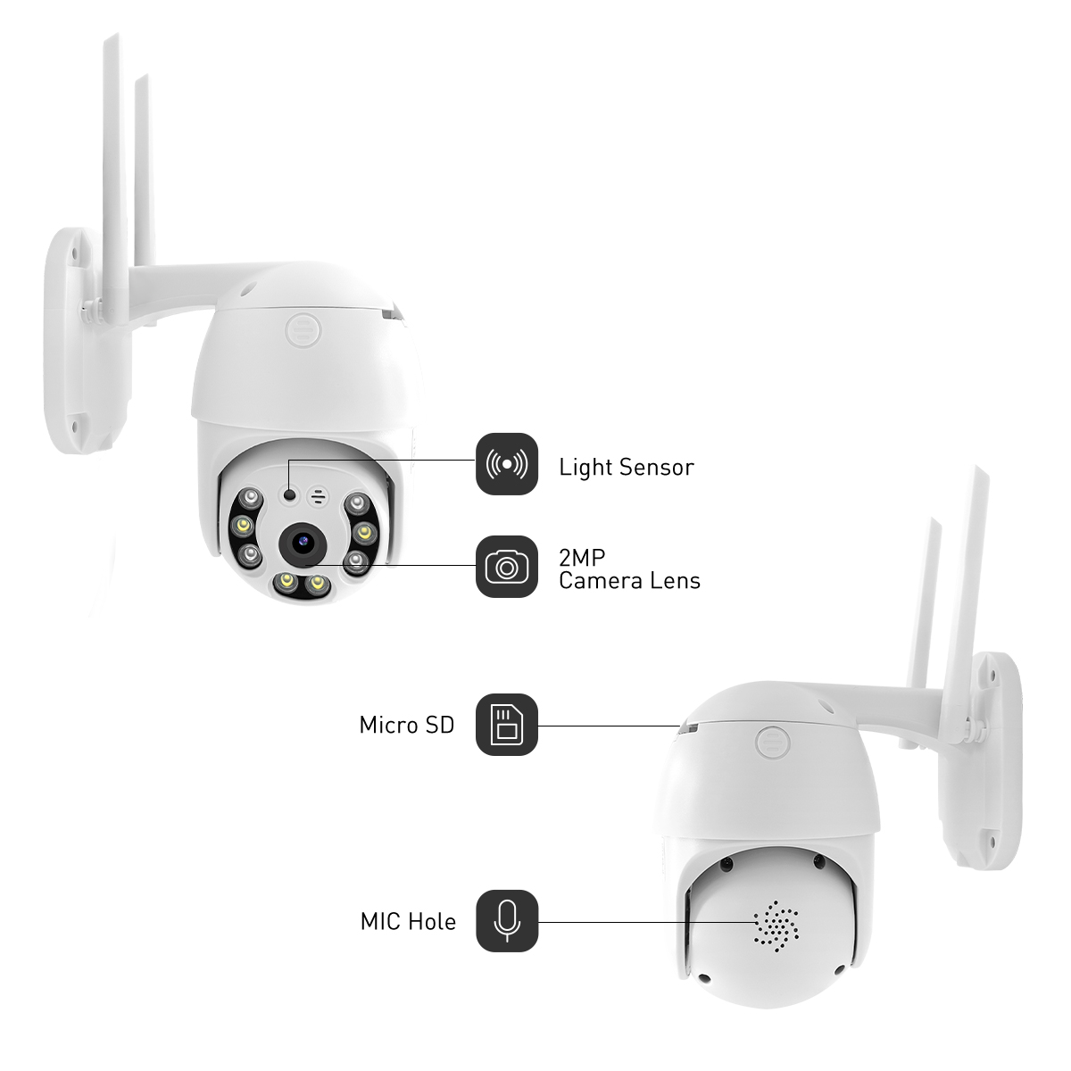 V380 RVP2 4G 2MP Waterproof Outdoor IPC manufacture