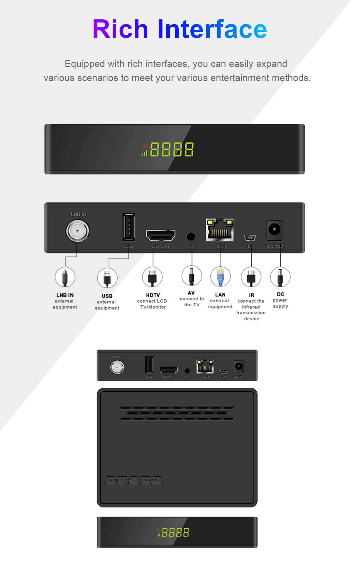 4g dongle satellite tv receiver built in wifi rj45-2