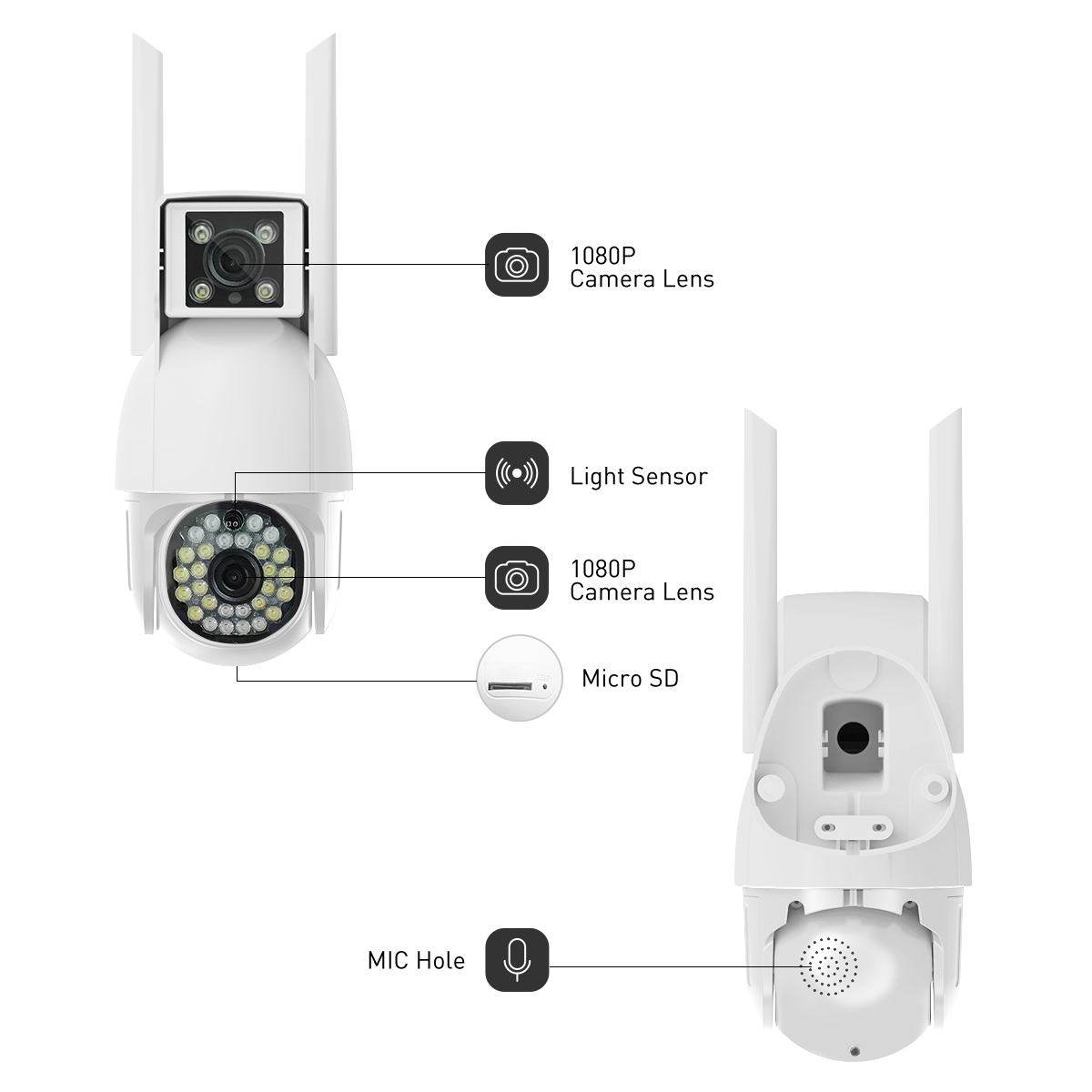 V380 RV4-4G WiFi 2MP Outdoor IPC supplier