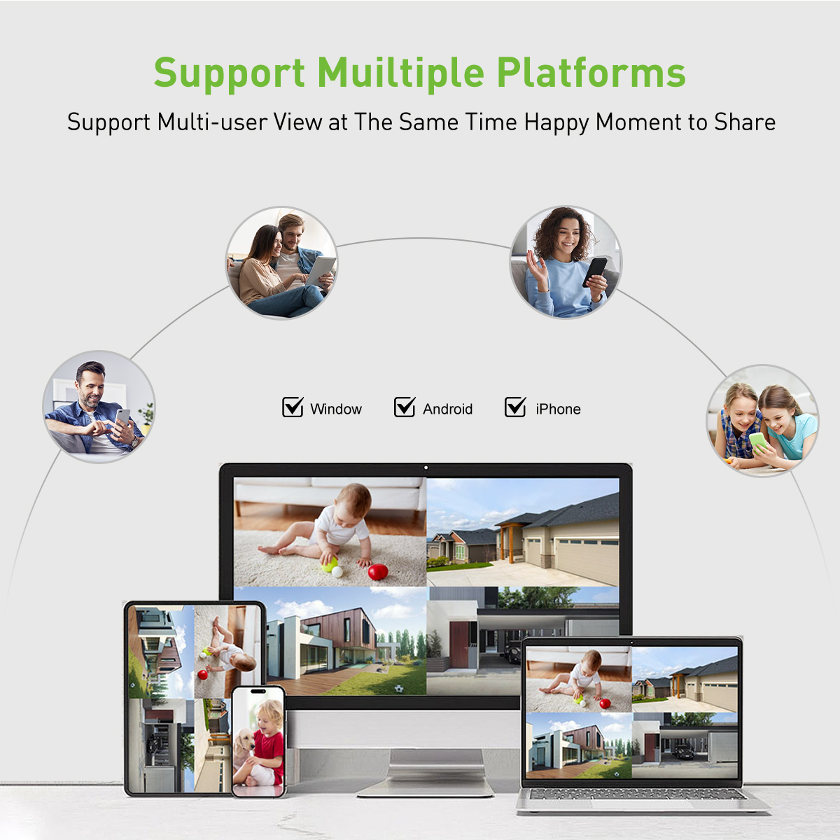 product v380 pro smart cctv dome camera system 360 panoramic night vision two way audio wifi882-11