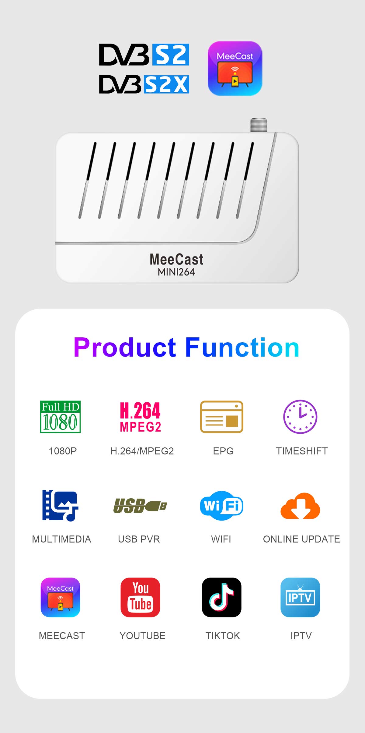 product digital dvb s2 mini h264 satellite tv receiver fta stb 1080p gx6605s free channels ip tv wifi full hd set top box694-7