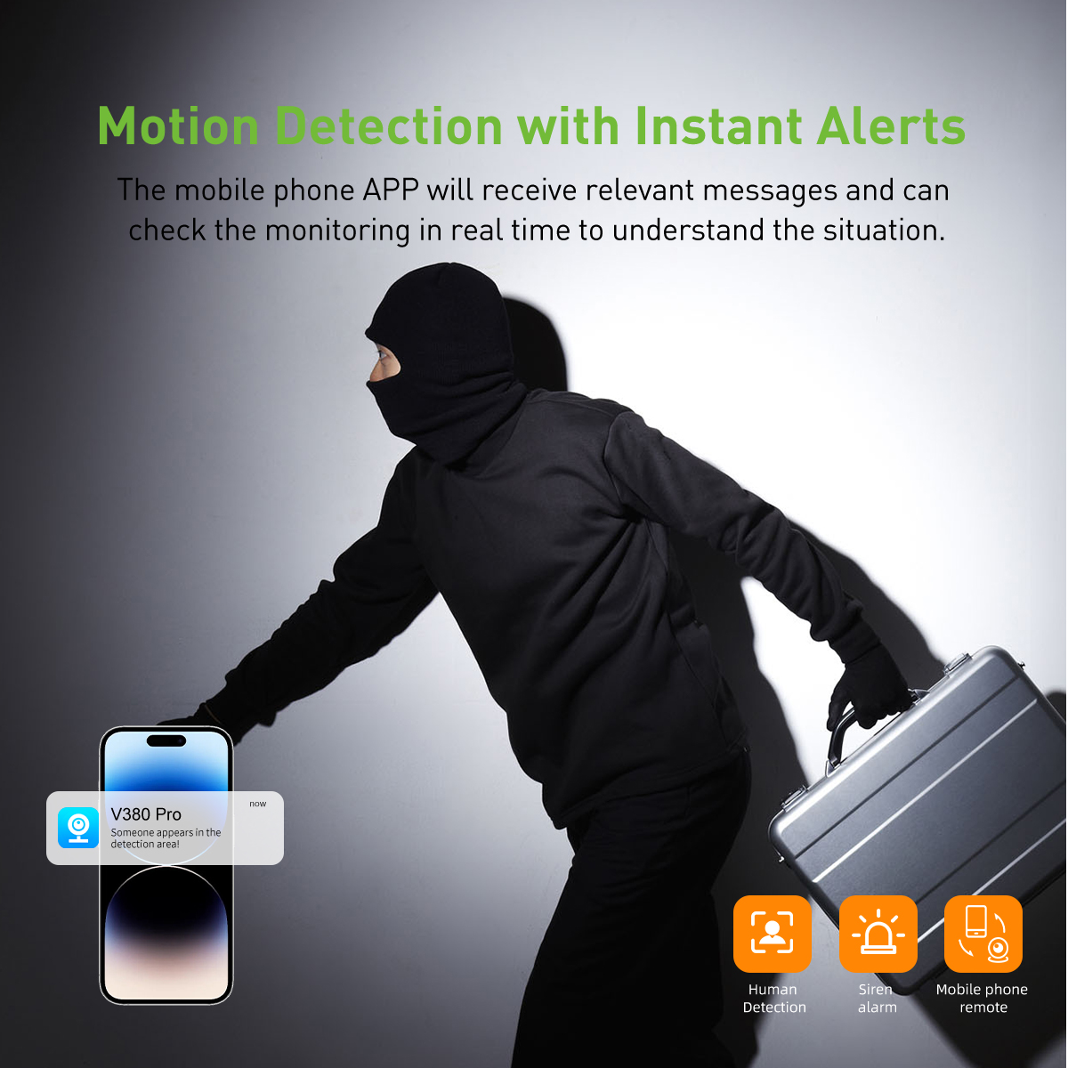 product v380 pro smart cctv dome camera system 360 panoramic night vision two way audio wifi882-9