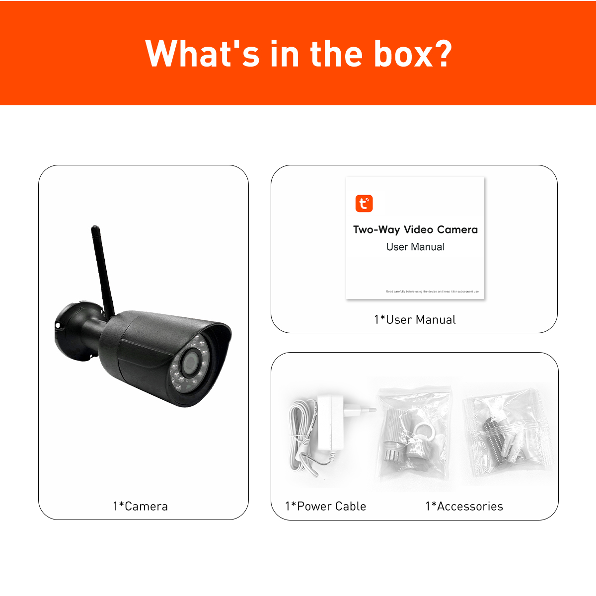 Tuya RB2 WiFi 2MP/4MP Outdoor Waterproof Bullet IPC supplier