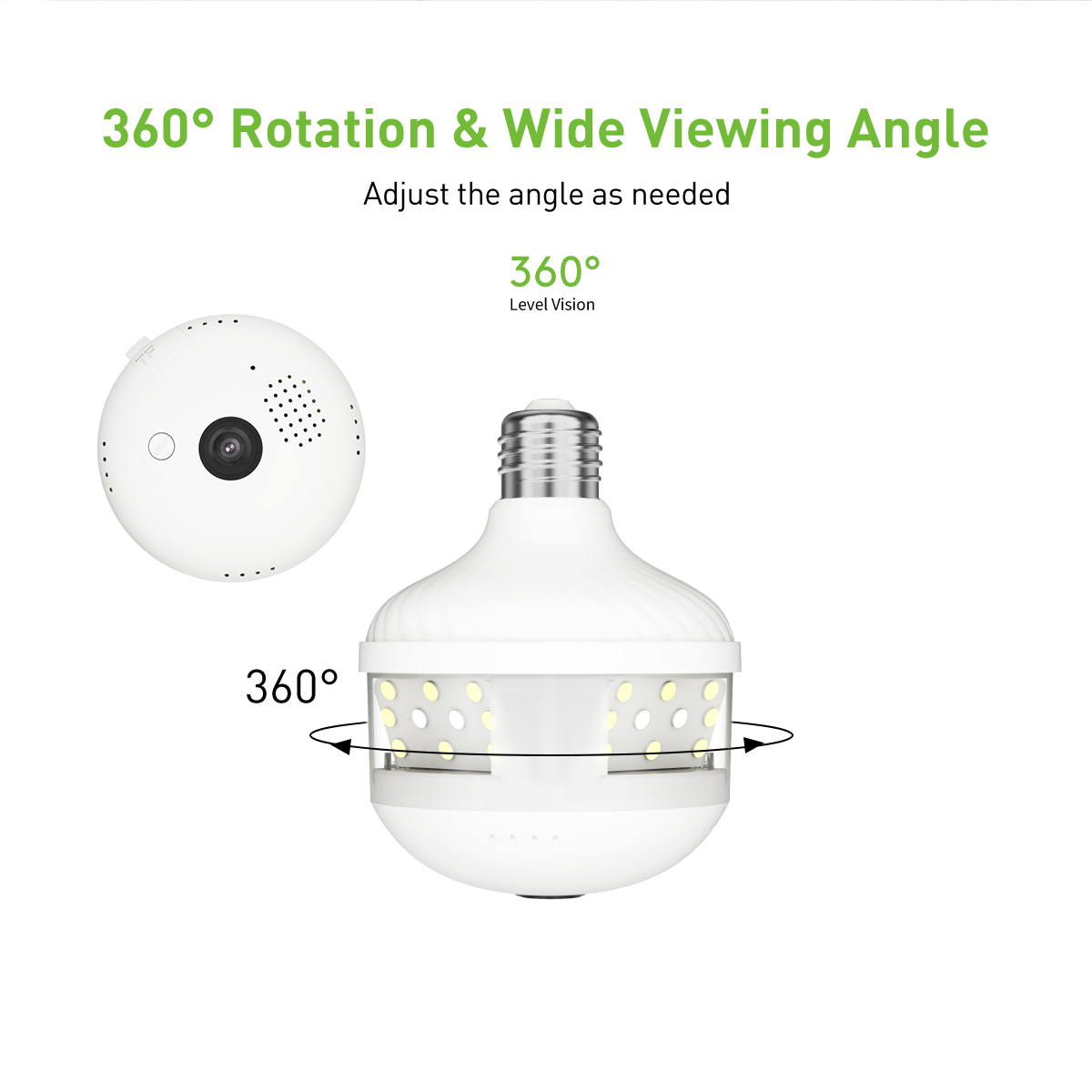 product v380 pro smart cctv dome camera system 360 panoramic night vision two way audio wifi882-12