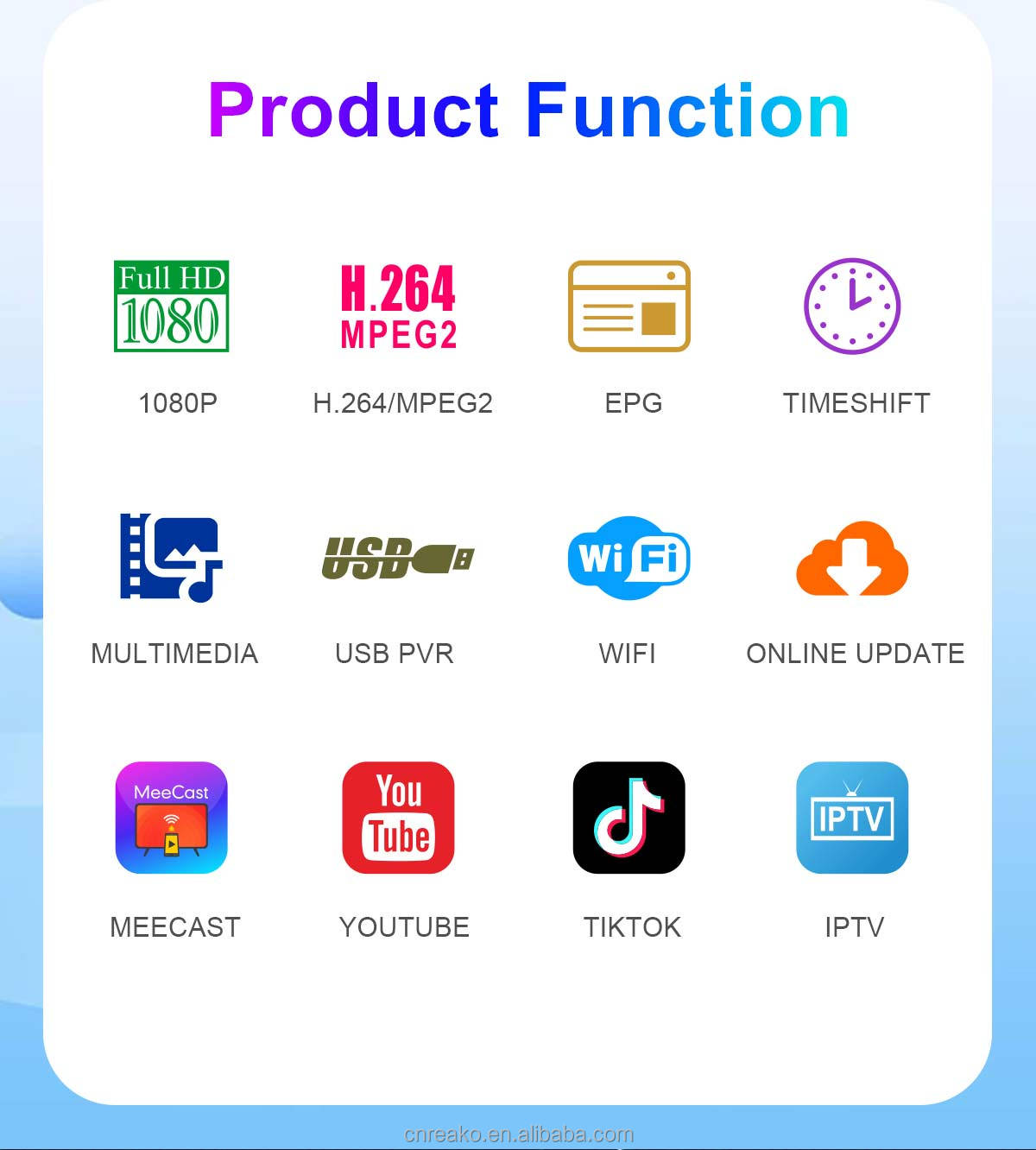 148mm Metal-1 DVB-T2 Receiver factory