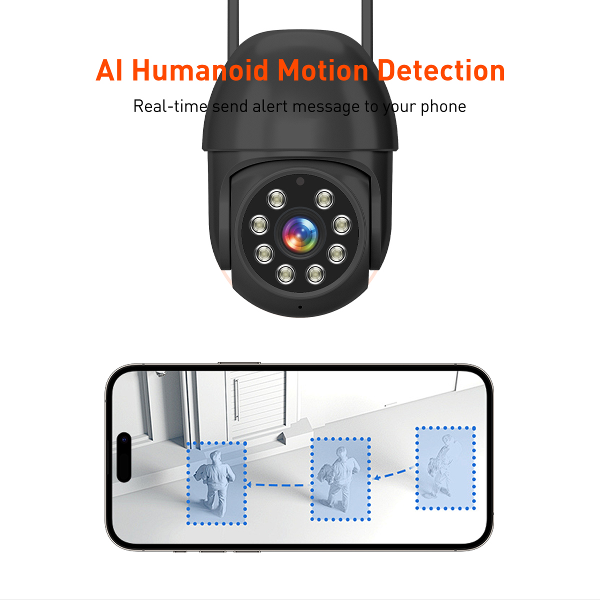 Tuya RQ4 WiFi 2MP/4MP Outdoor Wateproof Dome PTZ IPC manufacture