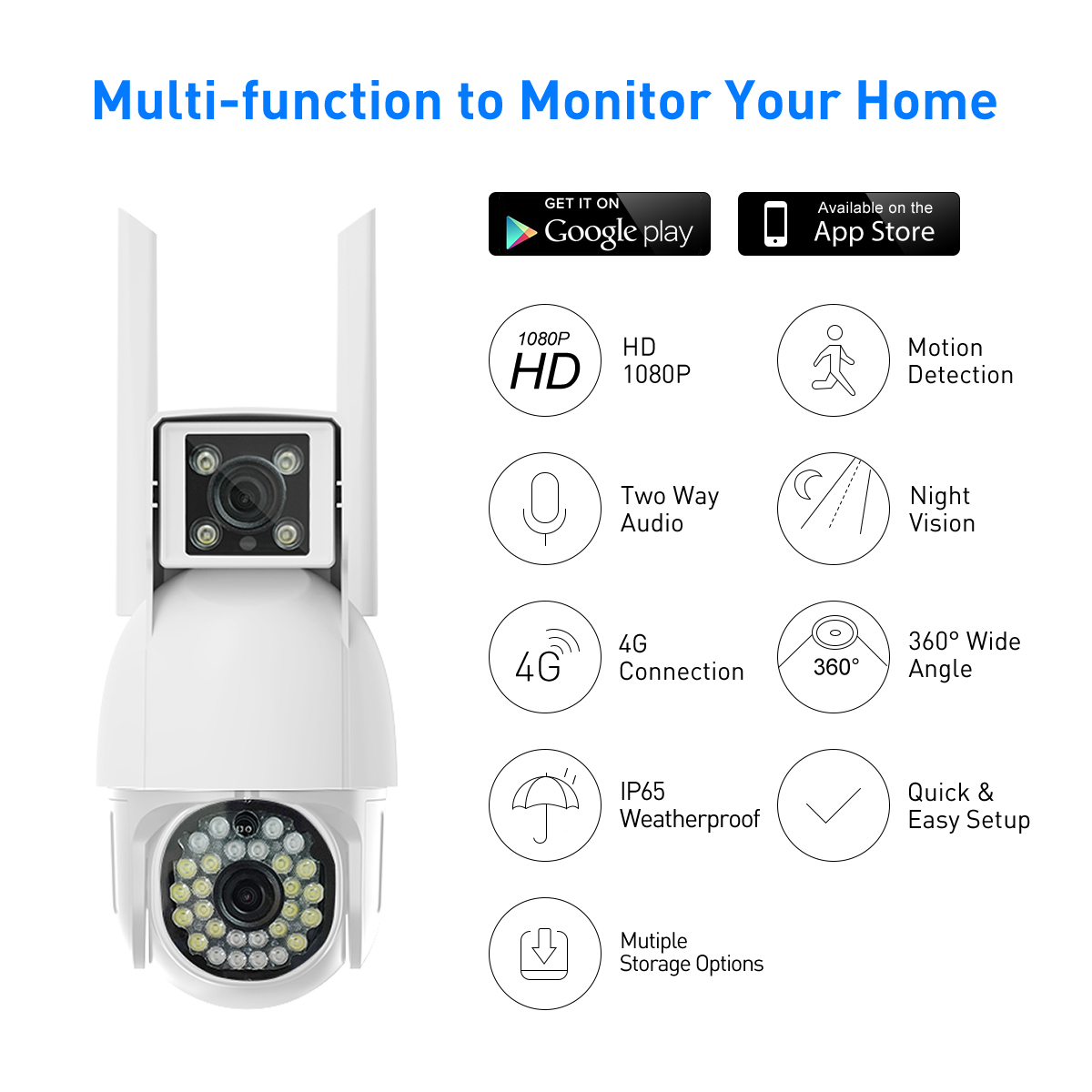 V380 RV4-4G WiFi 2MP Outdoor IPC details