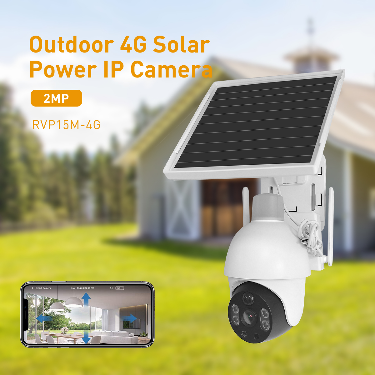V380 RVP15M AOV 4G Solar 2MP Waterproof Outdoor IPC manufacture