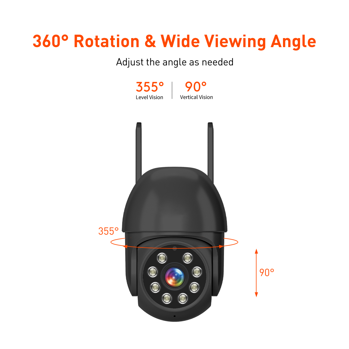 Tuya RQ4 WiFi 2MP/4MP Outdoor Wateproof Dome PTZ IPC manufacture