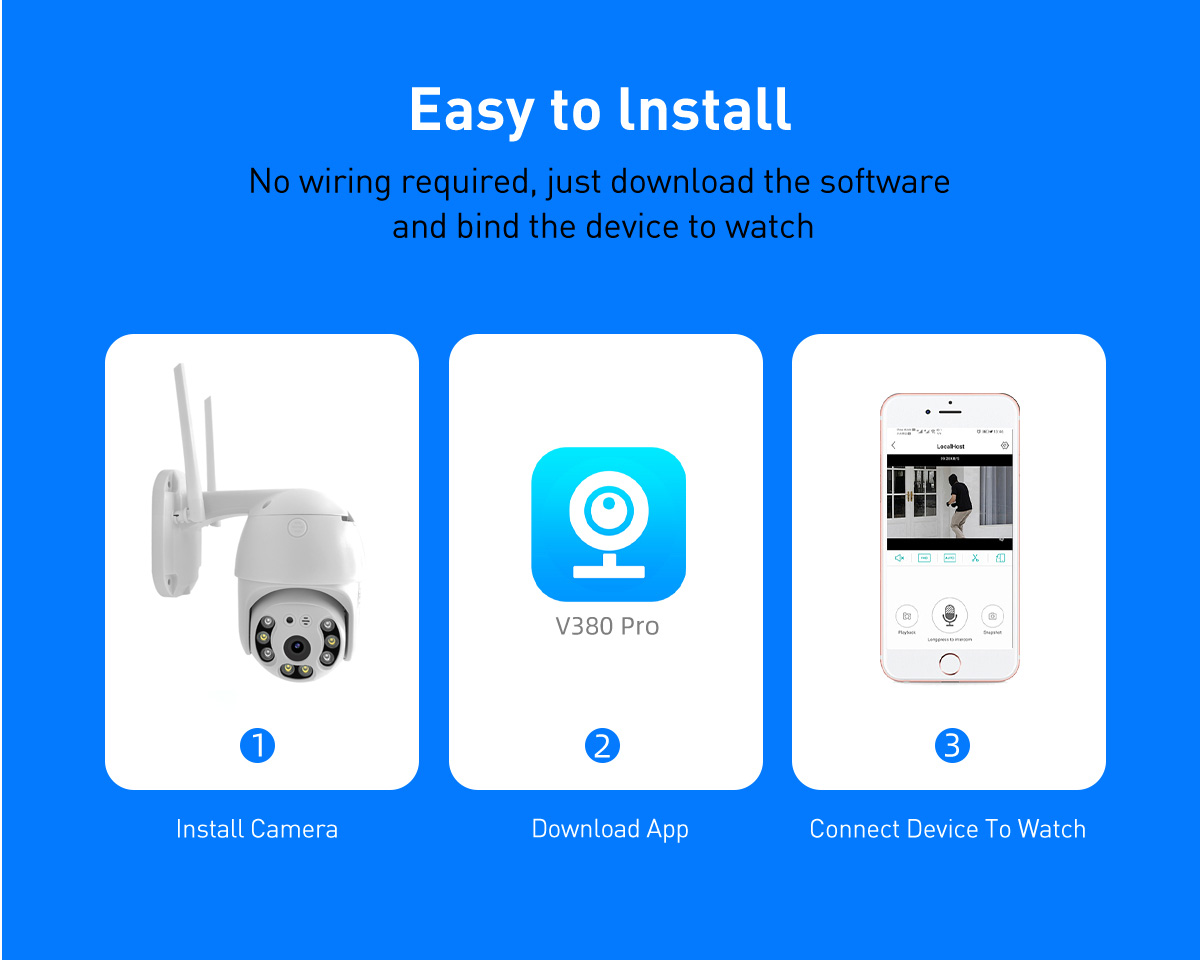 V380 RVP2 WiFi 3MP/5MP Waterproof Outdoor IPC manufacture