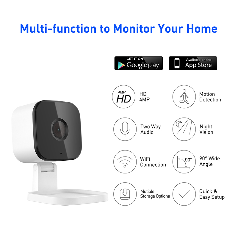 Tuya RC3 WiFi 1/2/4MP Indoor Fixed Cube IPC