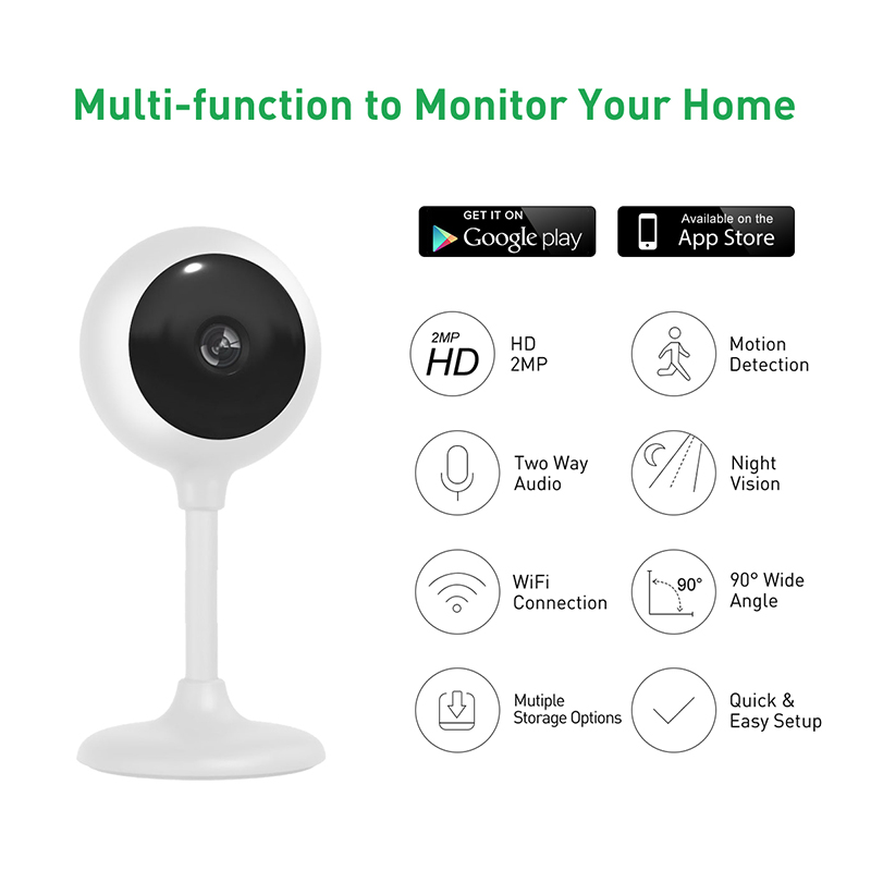 Tuya RC2 WiFi 1/2/4MP Indoor Fixed Cube IPC