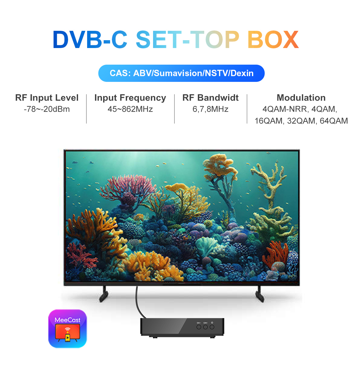 Mini-1 140mm DVB-C Cardless Receiver supplier