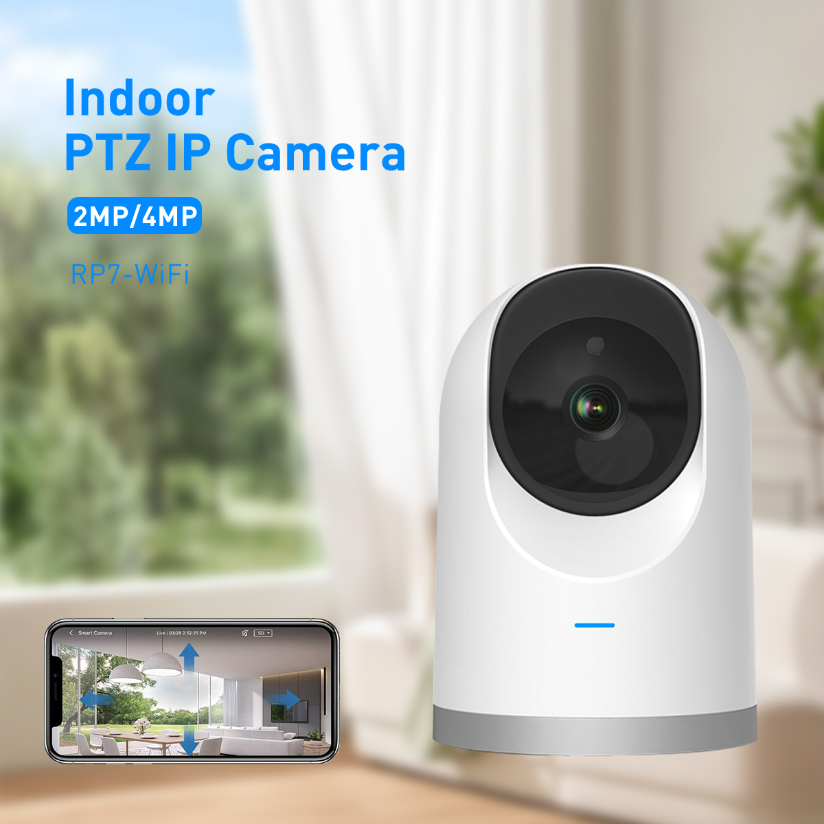 Tuya RP7 WiFi 2MP/4MP Indoor Dome PTZ IPC factory