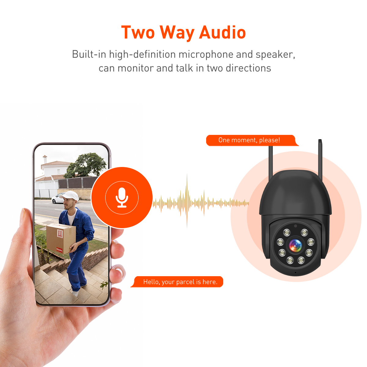 Tuya RQ4 WiFi 2MP/4MP Outdoor Wateproof Dome PTZ IPC manufacture