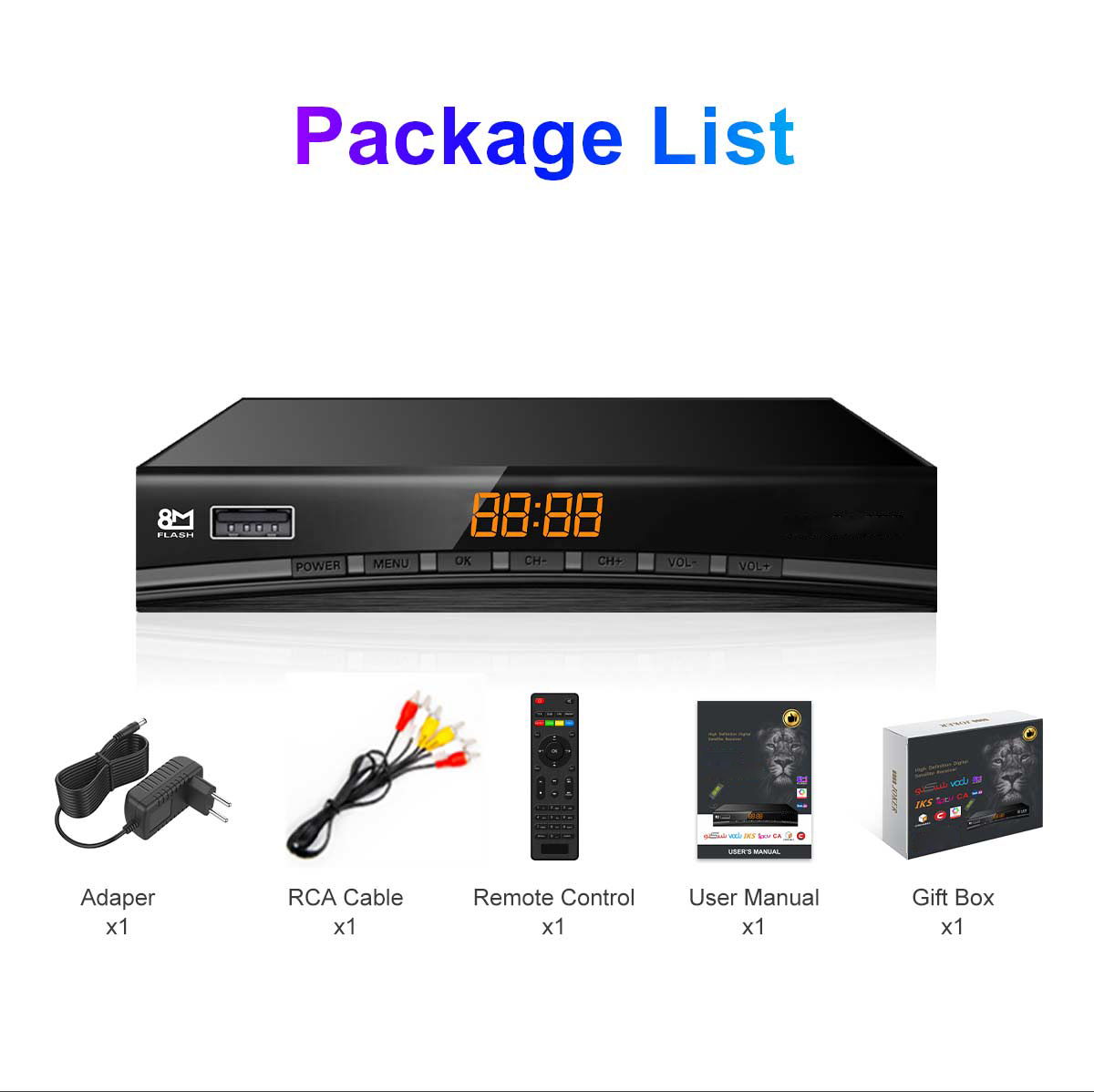 Metal-3 168mm DVB-S2 Receiver factory