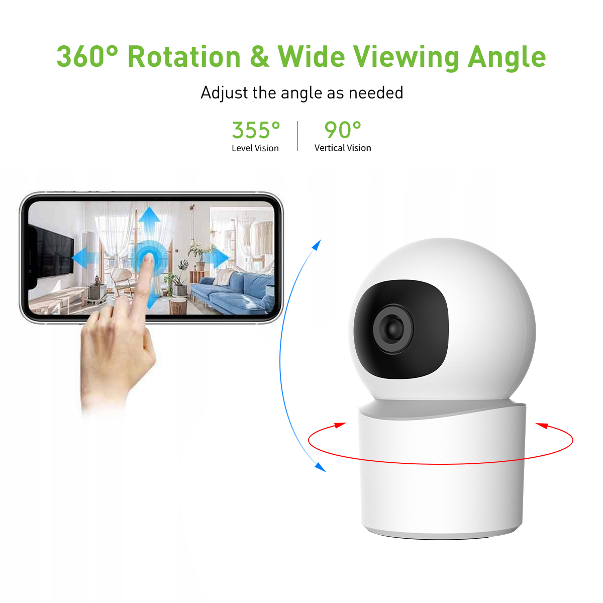 Tuya RP4 WiFi 2MP/4MP Indoor Dome PTZ IPC details