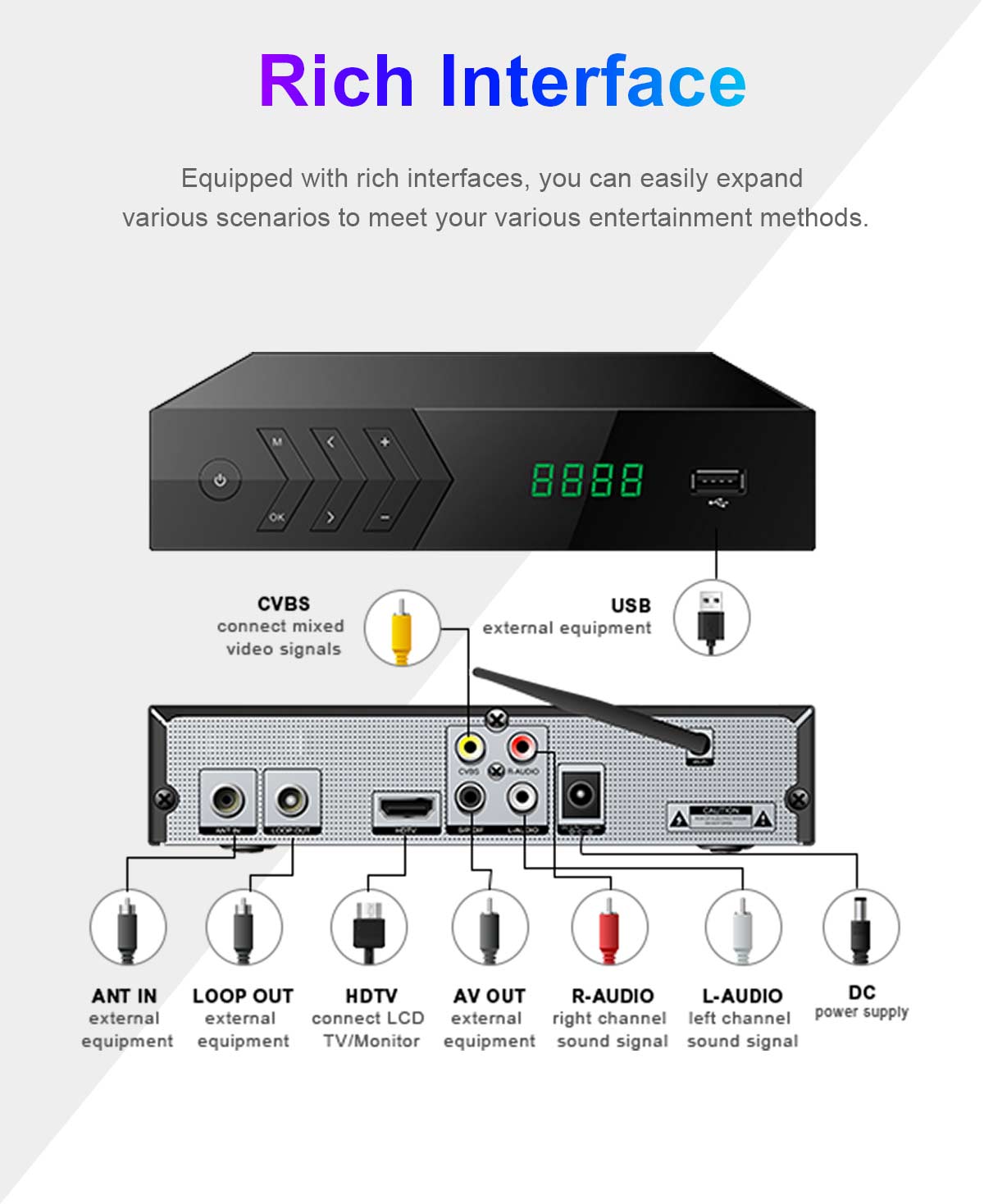 168mm Metal-3 DVB-T2 Receiver factory