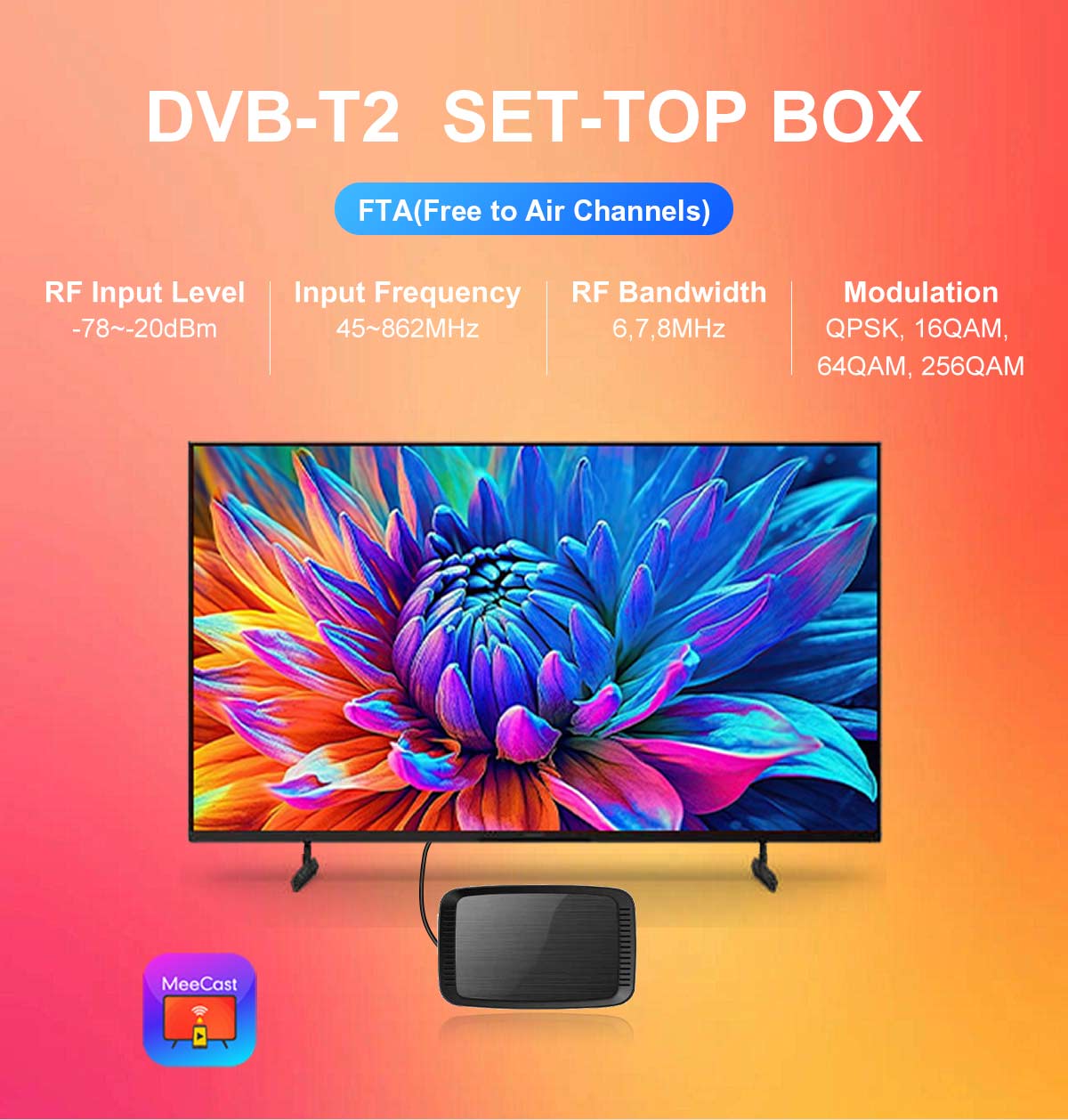 120mm Mini-2 DVB-T2 Receiver factory