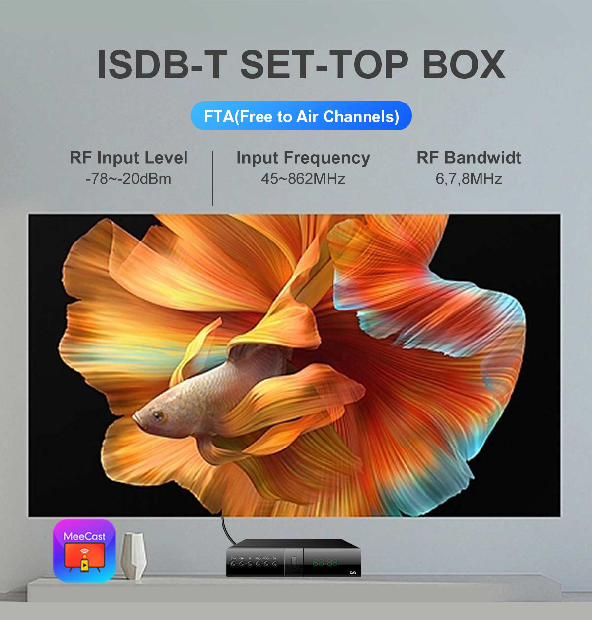 Metal-1 168mm ISDB-T Receiver manufacture