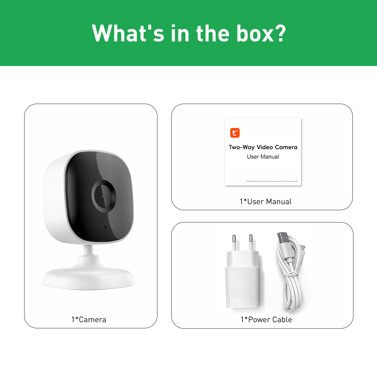 Tuya RC1 WiFi 1/2/4MP Indoor Fixed Cube IPC manufacture