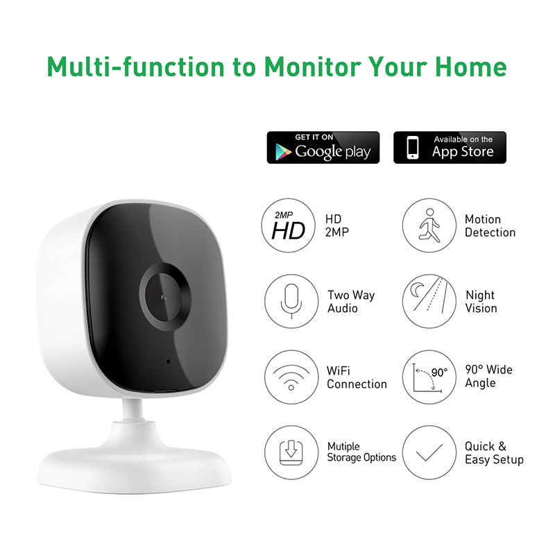 Tuya RC1 WiFi 1/2/4MP Indoor Fixed Cube IPC