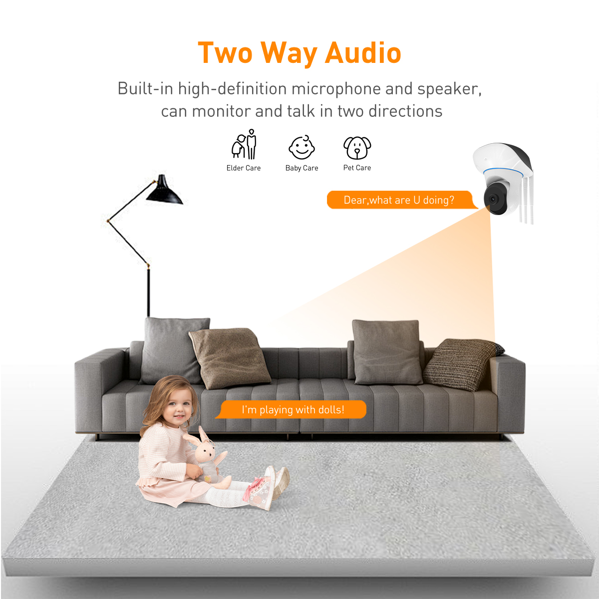 V380 RVQ5 PRO WiFi/LAN 1MP Indoor PTZ IPC supplier