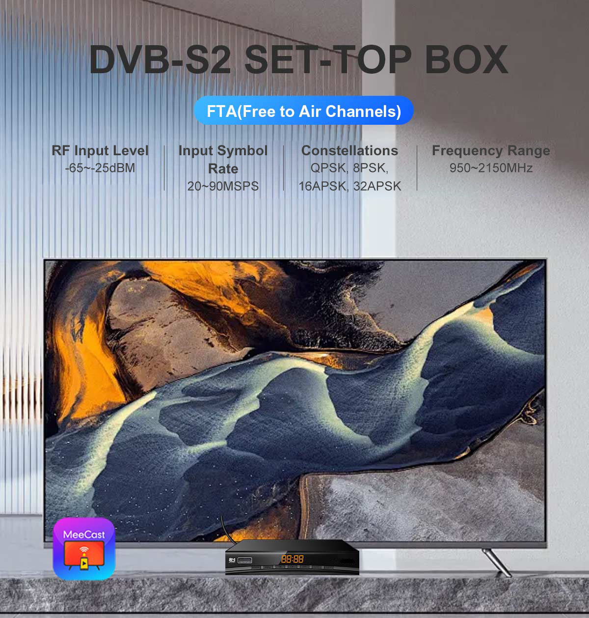 Metal-3 168mm DVB-S2 Receiver manufacture