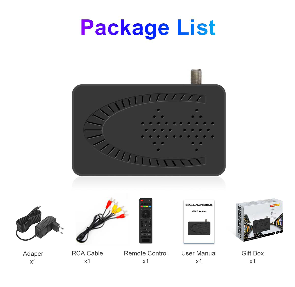 Mini-7 120mm Mini DVB-S2 Receiver factory