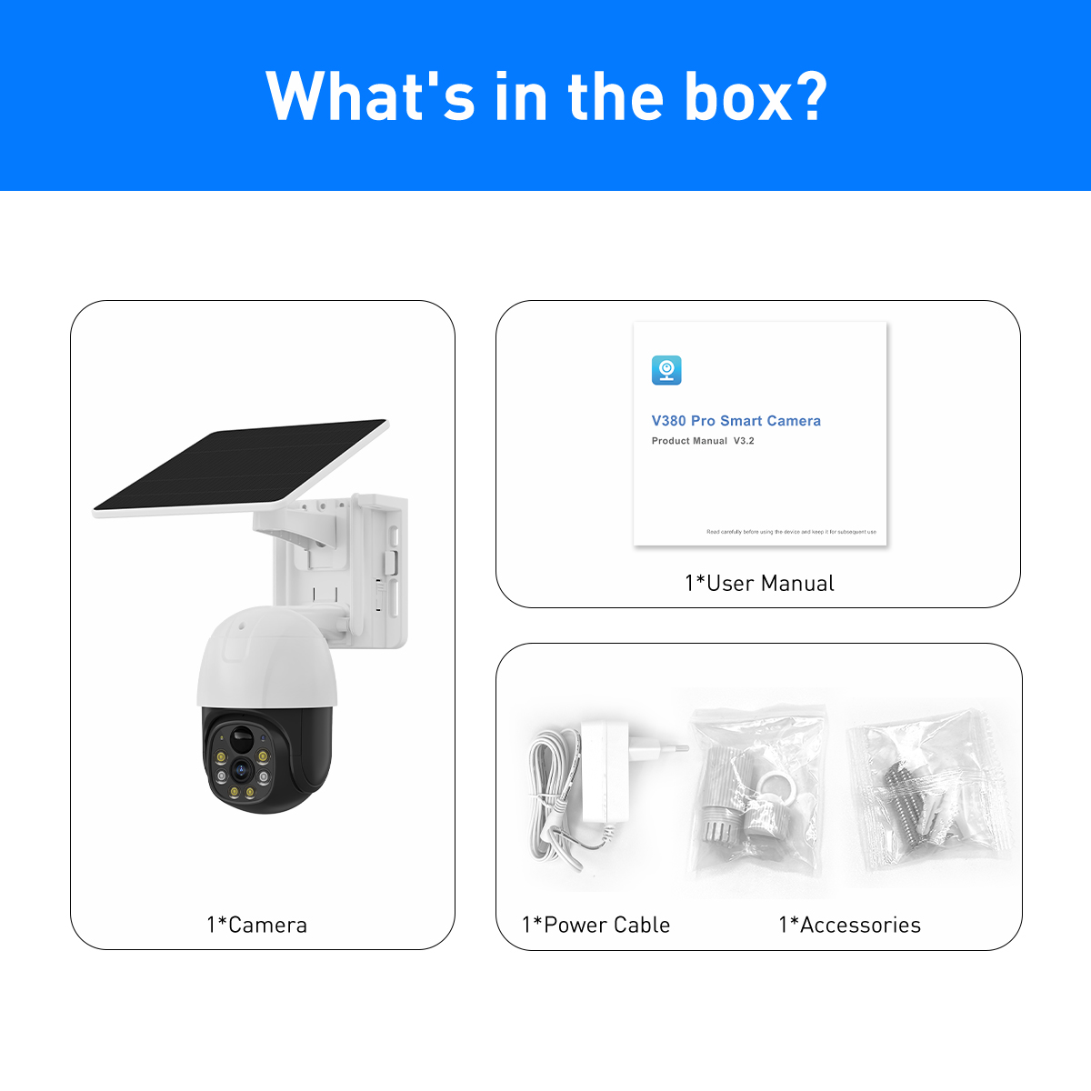 V380 RVP5 PRO 4G Solar 2MP Waterproof Outdoor IPC factory