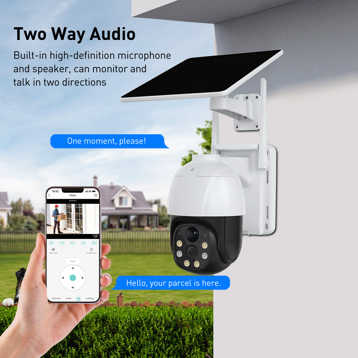 V380 RVP5 Plus WiFi Solar 2MP Waterproof Outdoor IPC manufacture