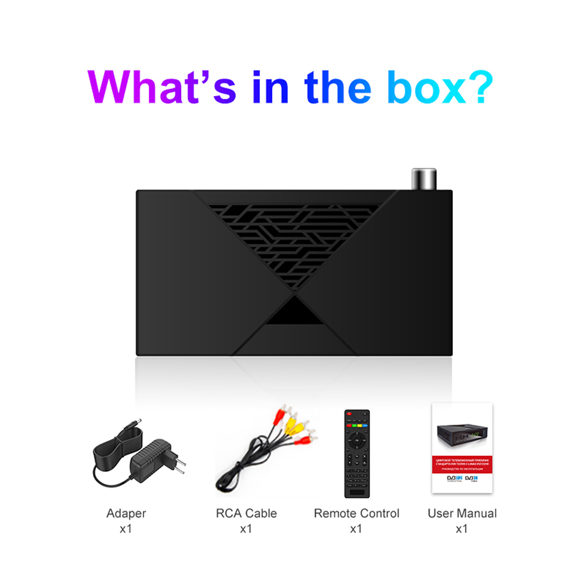 120mm Mini-9 DVB-T2 Receiver details