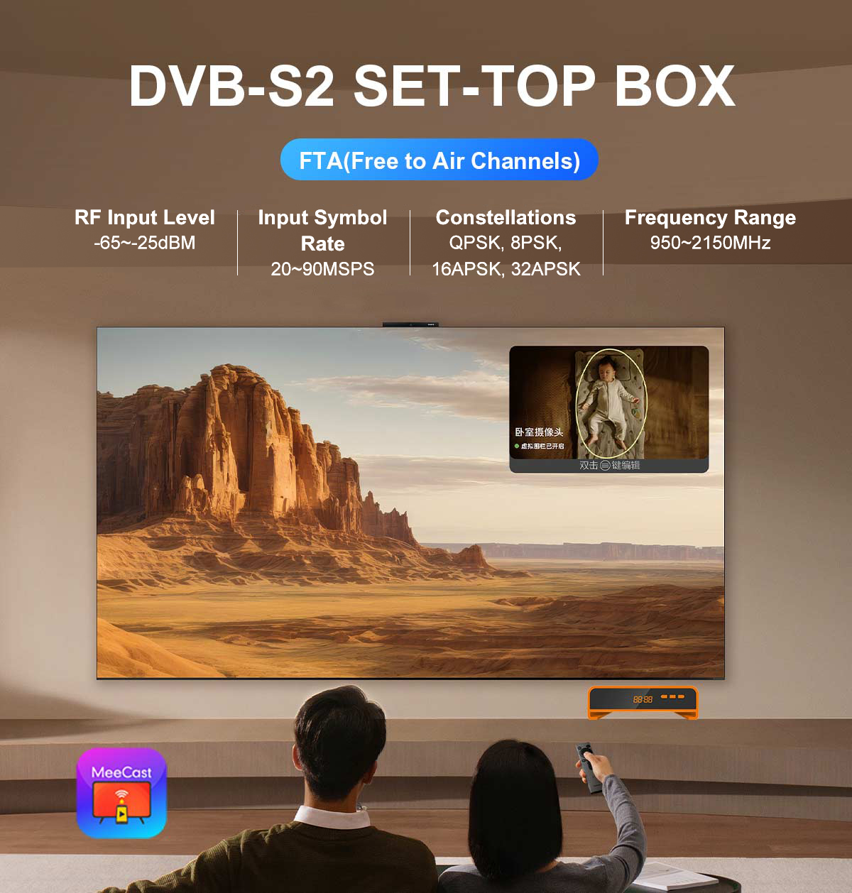 Mini-10 120mm Mini DVB-S2 Receiver details