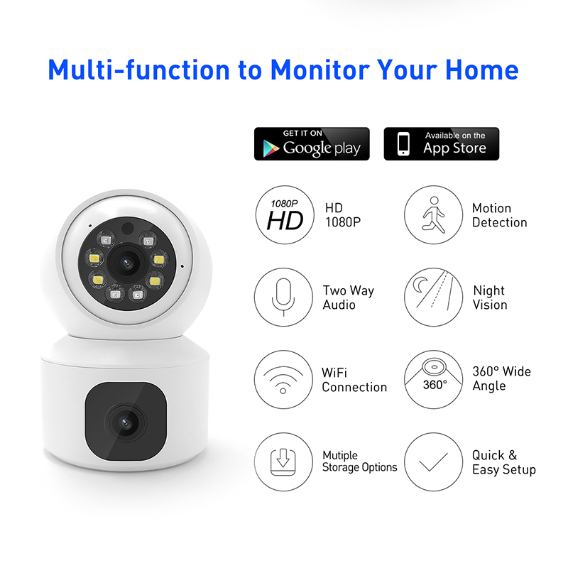 V380 RVBQ2 WiFi 2MP Indoor PTZ IPC