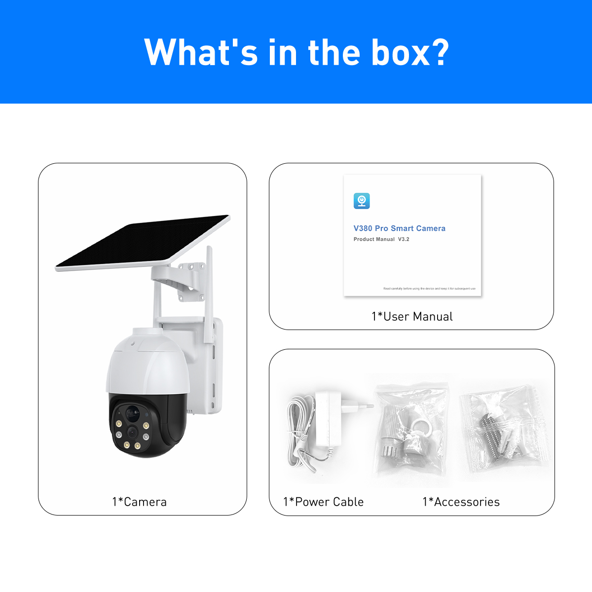 V380 RVP5 Plus WiFi Solar 2MP Waterproof Outdoor IPC supplier