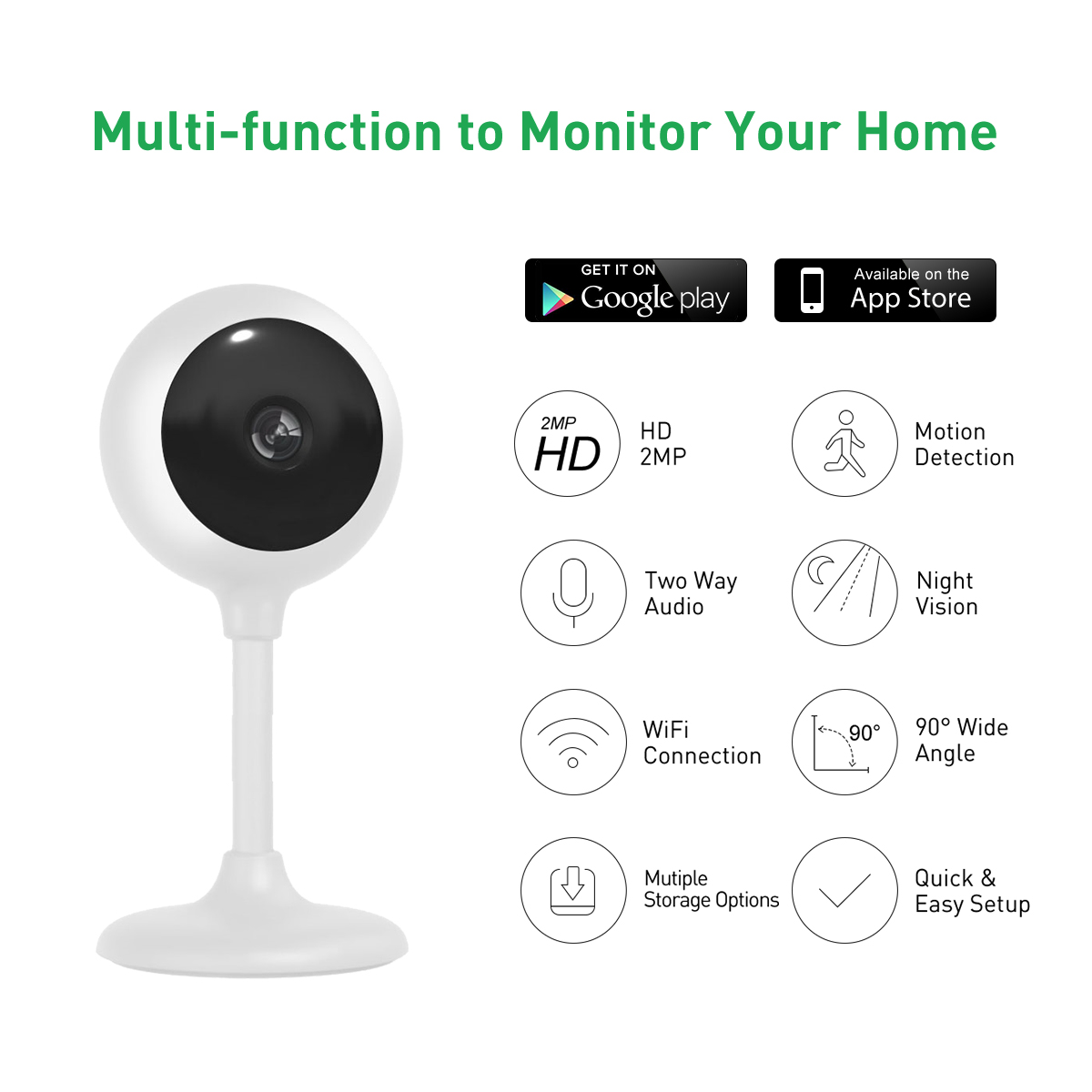 Tuya RC2 WiFi 1/2/4MP Indoor Fixed Cube IPC details