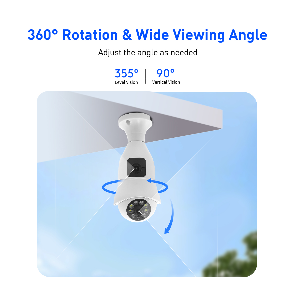 V380 RVSQ005 WiFi 2MP Bulb IPC factory