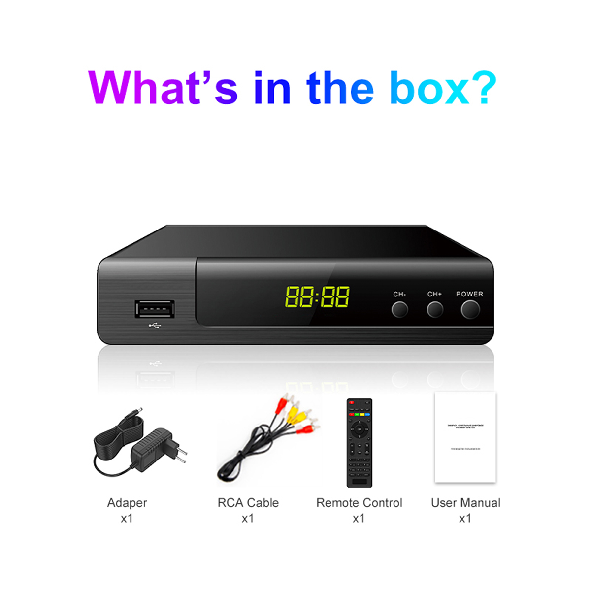 148mm Metal-1 DVB-T2 Receiver details