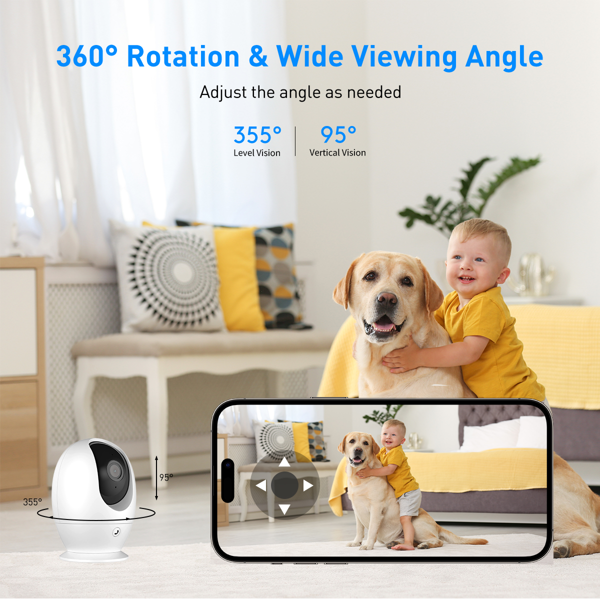 Tuya RP6 WiFi 2MP/4MP Indoor Dome PTZ IPC factory